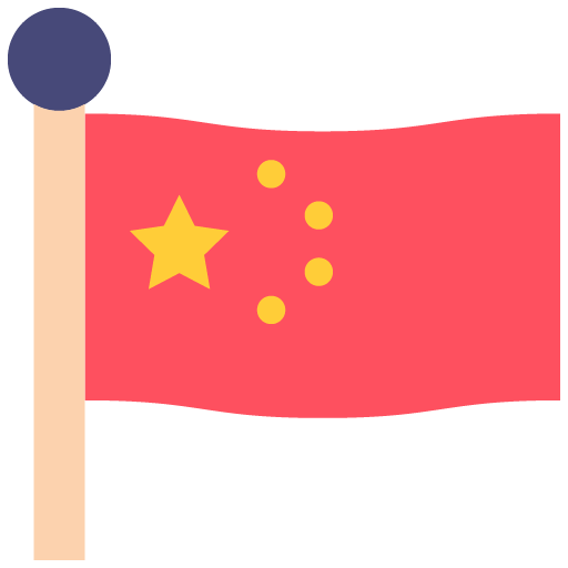 logotipo bandera China.